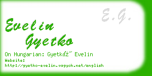 evelin gyetko business card